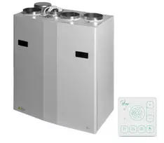 Rekuperatorius ENSY WAVE 400BV vert. kair.p. su Wi-Fi ir Bluetooth valdikliu