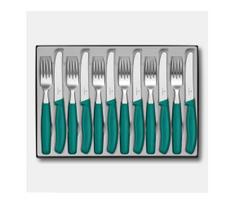 Victorinox - SWISS CLASSIC stalo įrankių rinkinys, 12 vnt., turkio spalvos