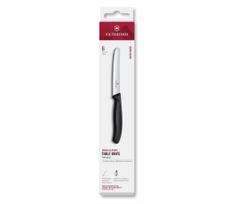 Victorinox - Virtuvinių daržovių peilių rinkinys SWISS CLASSIC, 11 cm, 6 vnt., juodos spalvos