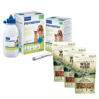 Virbac Pronefra 180 ml + WILD FARM MIX 3x50 g kačių skanėstai