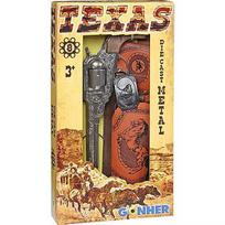 Pulio Metal cowboy revolver with a holster Gonher 155150/0