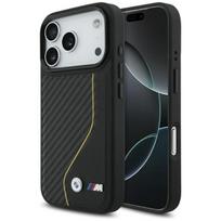 Telefono dėklas iPhone 17 Pro juodas MagSafe karboninis BMW