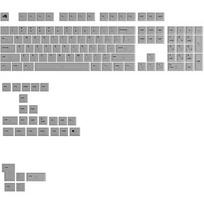 Glorious Polychroma V2 Keycaps, ANSI Layout (US), Polycarbonat, UV-Druck - Transparent GLO-KB-ACC-KC-PC-POLY-US