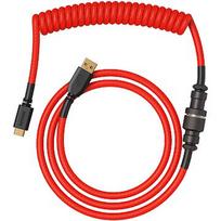 Glorious GMMK Coiled Cable Crimson Red, Spiralkabel, USB-C/USB-A - rot/schwarz GLO-KB-ACC-CBL-COIL-CRED