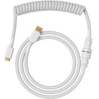 Glorious GMMK Coiled Cable Ghost White, Spiralkabel, USB-C/USB-A - weiß GLO-KB-ACC-CBL-COIL-GWHT