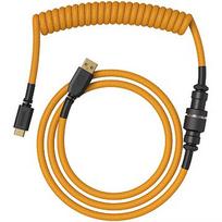 Glorious GMMK Coiled Cable Glorious Gold, Spiralkabel, USB-C/USB-A - gold/schwarz GLO-KB-ACC-CBL-COIL-GGLD