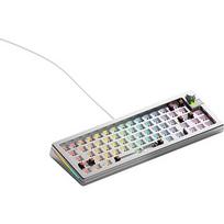 Glorious GMMK 3 Pro 65 % Custom Gaming-Tastatur - Barebone, ANSI-Layout, silber GLO-KB-GMMK3-PRO-65-BB-W-SIL-US