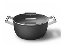 Puodas su dangčiu SMEG CSF2412BLM, Ø 24 cm, 5,4 l
