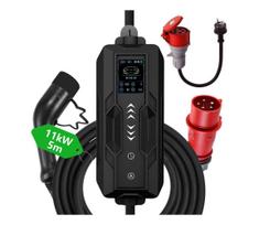 Immax - EV įkrovimo stotelė elektromobiliams 16A/380V+kištukas 230V, 5m Tuya