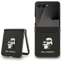 KARL LAGERFELD dėklas SAMSUNG Z Flip7 KLHCZF7SAPKCNPK (Saffiano KC PIN) juodas