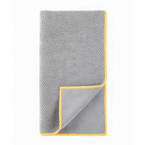 Textured Kitchen Towel Tekstūrinis rankšluostis virtuvei (Baclock) Grey with Yellow Trim