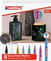 Edding - 751 Gloss Paint Marker Metallic Set - 8 pcs (702065)