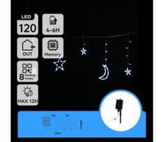 Aigostar - LED saulės kalėdinė girlianda 120xLED/8 funkcijų 3x0,6m 500 mAh IP65 šaltai balta