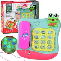 Spalvingas mygtukinis telefonas groja melodijas ir šviečia ZA4625