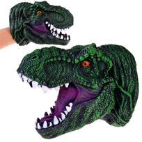 Dinozauras T-REX Guminis Pirštinės Lėlė Dinozauro Galva ZA4757