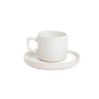 Puodelis su lėkštute Homla FAMELIO White, 200 ml