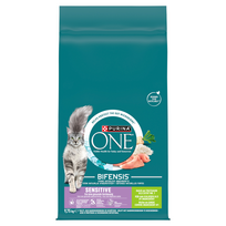 Purina One Sesitive kalakutienos ir ryžių suaugusių kačių ėdalas 9,75 kg