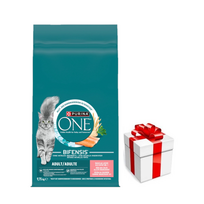 Purina One Adult lašišos ir kviečių ėdalas katėms 9,75 kg + Staigmena katei