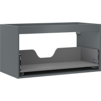 Mexen Box-A korpuso praustuvo spintelė 90 cm, 1 stalčius, matinė grafito - 91AX0-0900-470-1-66