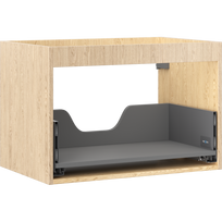Mexen Box-A sienelės korpusas praustuvo spintelės, 70 cm, 1 stalčius, ąžuolas - 91AX0-0700-470-1-81