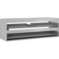 Mexen Box-A praustuvo spintelės korpusas 140 cm, 2 stalčiai, pilka matinė - 91AX0-1400-470-2-62