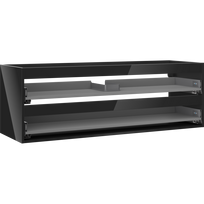 Mexen Box-A spintelės karkasas po praustuvu 140 cm, 2 stalčiai, juodas blizgesys - 91AX0-1400-470-2-70
