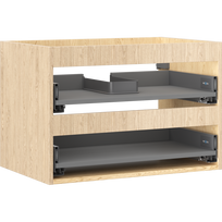 Mexen Box-A korpus praustuvo spintelei 70 cm, 2 stalčiai, ąžuolas - 91AX0-0700-470-2-81