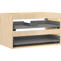 Mexen Box-A spintelės po praustuvu korpusas 80 cm, 2 stalčiai, ąžuolas - 91AX0-0800-470-2-81