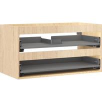 Mexen Box-A spintelės rėmas po praustuvu 90 cm, 2 stalčiai, ąžuolas - 91AX0-0900-470-2-81