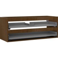 Mexen Box-A spintelės korpusas po praustuvu 120 cm, 2 stalčiai, riešutmedis - 91AX0-1200-470-2-86
