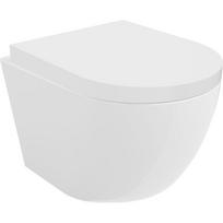 Mexen Lena pakabinamas WC puodas Rimless Tornado su lėtai nusileidžiančiu dangčiu, duroplastikas, balta blizgi - 30220200T