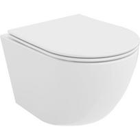 Mexen Lena pakabinamas WC dubuo Rimless Tornado su lėtai nusileidžiančiu dangčiu slim, duroplastas, balta blizgi - 30220400T
