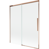 Mexen Rox dušo kabinos pertvara 2-duris stumdoma 140 x 150 cm, permatoma, rožinis auksas - 8C9-140-001-60-00