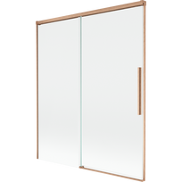 Mexen Rox vonios ekrano dviejų dalių stumdomos durys 140 x 150 cm, permatomas, šlifuotas varis - 8C9-140-001-65-00