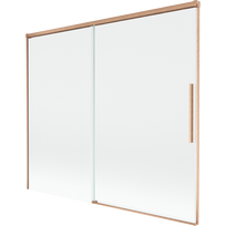 Mexen Rox dviejų durų stumdomos dušo sienelė 180 x 150 cm, permatomas, šepečiu poliruotas varis - 8C9-180-001-65-00