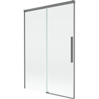Mexen Rox dviejų durų stumdomas dušo ekranas 120 x 150 cm, permatomas, gunmetal - 8C9-120-001-95-00