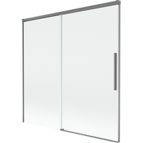 Mexen Rox dviejų durų stumdomas dušo ekranas 160 x 150 cm, skaidrus, pistoletinis metalas - 8C9-160-001-95-00