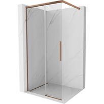 Mexen Rox dušo sienelė Walk-in 120 x 200 cm, skaidri 8 mm, rožinis auksas - 8C2-120-003-60-00