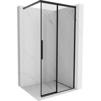 Mexen Rox Dušo sienelė Walk-in dešinė 85 x 200 cm, juodas rėmas 8 mm, juoda - 8C2-085-003-70-70-P