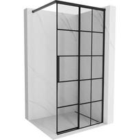 Mexen Rox dušo sienelė Walk-in dešinė 105 x 200 cm, juodas tinklelis 8 mm, juoda - 8C2-105-003-70-77-P