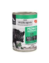 WIEJSKA ZAGRODA Monoproteininė šlapio maisto dieta šunims su šerniena 400 g