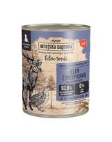 WIEJSKA ZAGRODA Miško skoniai Elnienos ir putpelių šlapias maistas šuniukams 12x800 g
