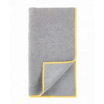 Norwex Textured Kitchen Towel Tekstūrinis rankšluostis virtuvei (Baclock), Grey with Yellow Trim