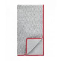 Norwex Textured Kitchen Towel Tekstūrinis rankšluostis virtuvei (Baclock), Grey with Red Trim