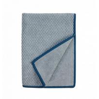 Norwex Textured Kitchen Towel Tekstūrinis rankšluostis virtuvei (Baclock), Grey with Blue Trim