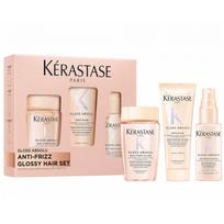 Kérastase Gloss Absolu Anti - Frizz Glossy Hair Set Plaukų priežiūros priemonės, Rinkinys