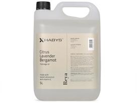 Massage Oil, Citrus/Lavender/Bergamot, HABYS 5000 ml