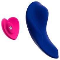 Smile RC Panty - vibruojančios kelnaitės su nuotoliniu valdymu - mėlynos
