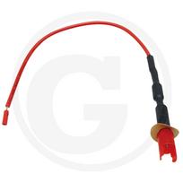 Raudonas įkrovimo ritės laidas su integruotu diodu Briggs & Stratton 393814, 161400, 170000, 171400, 176400, 190400, 190700, 191700, 192400, 193700, 194000, 195000, 196400, 197400, 19E400, 19F400, 19G400, 215000, 217800, 219800, 21A800, 21A900, 21B900, 22