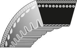 Dantytas diržas Pilote88 10x587mm La ES 23, ES 25, LB 23, LB 25, NS 23, NS 25, PB 23, PB 25, S 26, 39117